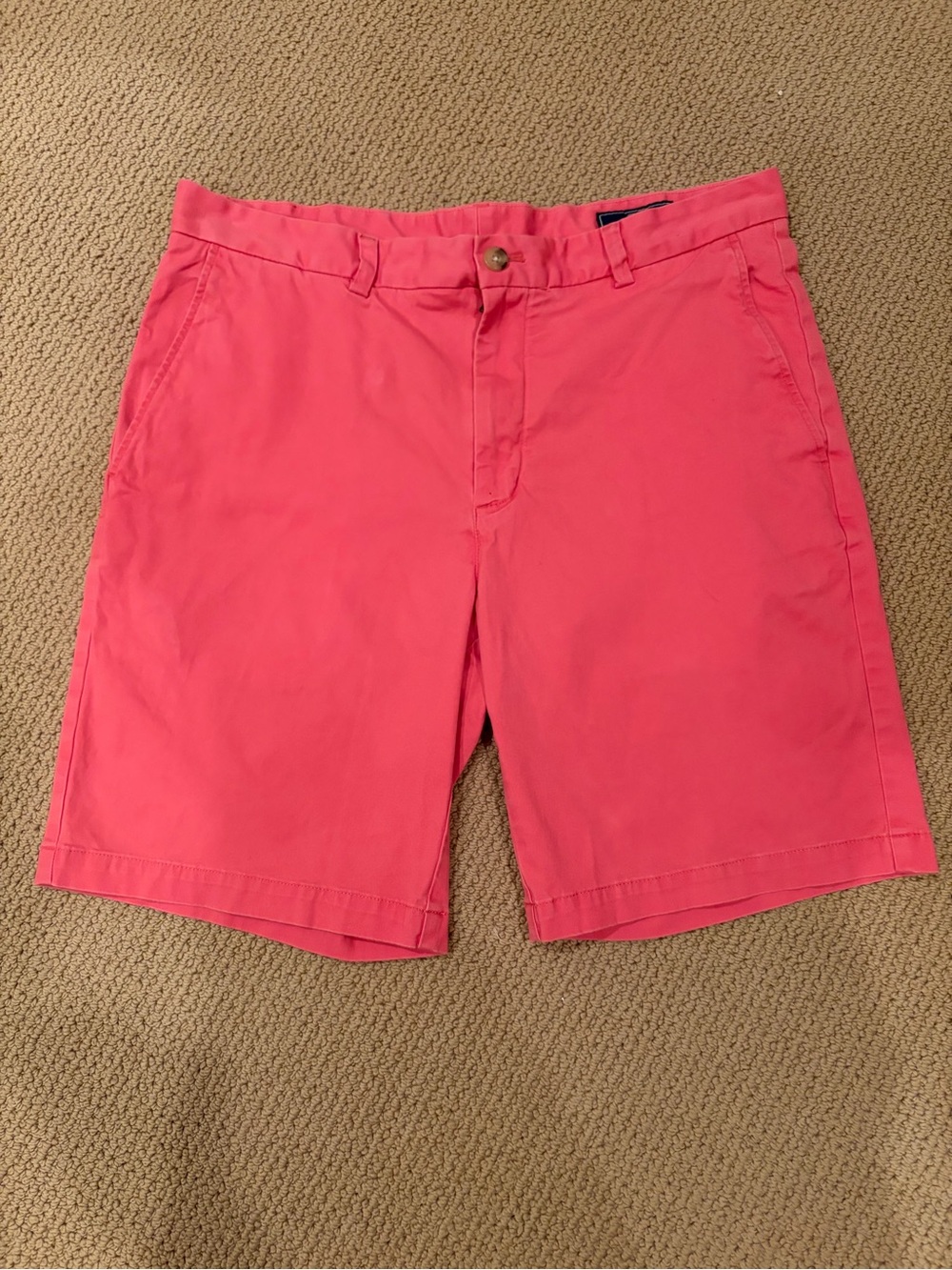 Vineyard Vines Pink Flat Front Chino Shorts